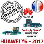 Huawei Y6 2017 Prise Branchement Chargeur PORT Charge ORIGINAL Nappe Câble USB