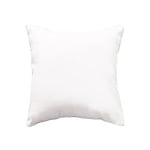 douceur d'intérieur, Coussin (40 x 40 cm) Essentiel Blanc, Polyester