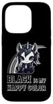 iPhone 14 Pro Black Is My Happy Color Goth Girl Emo Gothic Unicorn Case