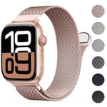 ORRLBB Strap Compatible with Apple Watch Straps Women Men, Patented Stainless Steel Milanese Loop for iWatch Series 10 9 8 7 6 5 4 3 SE2 SE Ultra2 Ultra 49mm 46mm 45mm 44mm 42mm 41mm 40mm 38mm