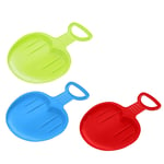 WELCO Mode Luges pour Enfant et Adulte, Ensemble de Bataille de Boules de Neige(Pelle à Neige et Pince à Neige) Plastique Traîneau Extérieur Épaissir Traineaux Luge Hiver avec Anneau de Traction