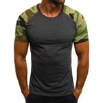 Men Summer Tight Fit Muscle Short Sleeve T-Shirt Gym Sport Tee Shirts Casual Top