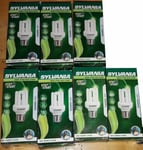 Lot Stock X 7 Ampoule SYLVANIA à Économie E27 11W Puissance 60W Froide 4 Tuyaux