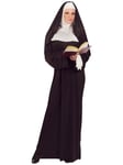 Mother Superior Nun Sister Religious Habit Dress Up Womens Costume & Gloves