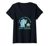 Disney and Pixar’s Monsters, Inc. Vacation Family Trip 2024 T-Shirt avec Col en V