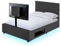 XR Living Ava Small Double TV Bed Frame - Grey