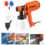 1000ml Electric Paint Sprayer 3600W Power HVLP Spray Gun 3 Spray Mode Fence Wall