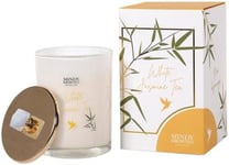 Mindy Brownes White and Silver Glass White Jasmine Tea Candle (Set of 4)