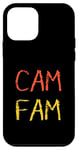 Coque pour iPhone 12 mini Cam Fam avec police de craie