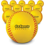 GoSports Lot de 12 balles de Baseball d'entraînement en Mousse - Taille réglementaire - pour Une Pratique Douce et sûre de Lancer, Attraper et Frapper