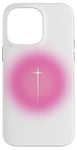 iPhone 14 Pro Max Pink Aura Y2K Christian Faith Cross Case