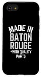 Coque pour iPhone SE (2020) / 7 / 8 Made In Baton rouge Slogan humoristique Born In Baton rouge