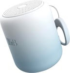 Color Idee Cadeau Noel, Enceinte Sans Fil Portable, Connexion Bluetooth Longue Durée 8 Heures, Petite Enceinte de Douche Waterproof IPX4, Format Mini Tendance et Colorée Dégradé Blanc et Bleu