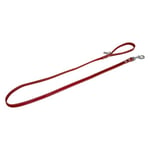 JACK AND VANILLA, Laisse pour Chien, Modèle Cuir Gras, Couleur Rouge, Taille 10 mm x 120 cm