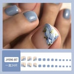 Simple Toe Nails Short Square Foot Nails Fashion Fake Toenails  for Women Girl