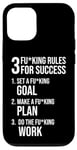 iPhone 12/12 Pro 3 Rules For Success - Gym, Hustle, Grind, Work Motivational Case