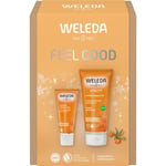 Weleda Collection Havtorn Presentförpackning bästsäljare vinter Vitaliserande dusch 200 ml + Express handkräm 50 ml 1 Stk. (120,00 kr / 1 st.)