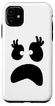 Coque pour iPhone 11 Costume d'Halloween simple et mignon pour fille avec visage fantôme