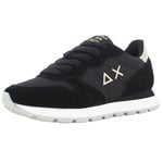 Sneaker running Sun68 Ally gold silver in suede/ nylon oro/ nero donna D25SU03 Z44202 37