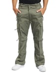 Brandit Savannah Pantalon, Zip-Off Extérieur Pantalon/Shorts - Olive, W 36" (XL)