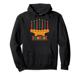 Kinara Seven Candles Principles Of Kwanzaa Happy Kwanzaa Pullover Hoodie