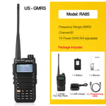 (RA85 GMRS kaapelilla)Retevis RA685 Walkie Talkie Ham Kaksisuuntaiset radioasemat Pitkän kantaman radiopuhelimet Ammattimainen UHF VHF USB Type C -laturi 5W CHIRP