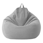 Tlily - Housse de Canapé Paresseux Housse de Canapé Inclinable en Non Rempli Pouf Pouf Pouf Canapé Housse de Canapé Articles MéNagers Gris Clair