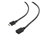 Gembird Cc-Hdmi4x - Hdmi-Förlängningskabel Med Ethernet - Hdmi Hane Till Hdmi Hona - 50 Cm