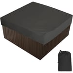 Bache D'extérieur Pour Spa Housse De Bain à Remous Carrée Etanche Couverture De Spa En Tissu Polyester 190t Anti-Poussière Anti-Uvavec Un Sac De