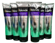 3 x Jerome Russell Bblonde SILVERISING Silver SHAMPOO 250ml & 3 Conditioner