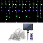 Utomhus LED-ljuskedja med SOLCELLER - Med fjärrkontroll & timer 300 LED-lampor / 10m Flerfärgad