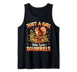 Squirrel Lover Just A Girl Who Loves Squirrels Women Girls Tank Top