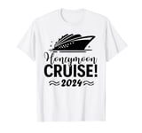 Honeymoon Cruise for Couples 2024 Just Married Bride Groom T-Shirt