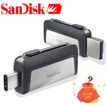 Clé USB SANDISK 64 Go - USB 3.0 - Double interface Type-C - Vitesse de lecture 150 MB/s