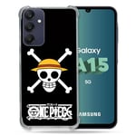 Cokitec Coque Renforcée pour Samsung Galaxy A15 4G / 5G Manga One Piece Tete de Mort