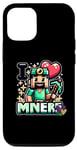 iPhone 12/12 Pro I heart Miners - I love Miners for valentines day him & her Case