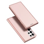 DUX DUCIS Skin Pro Wallet Flip Case for Samsung Galaxy S23 Ultra - Rose Gold