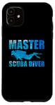 Coque pour iPhone 11 Master Scuba Diver Funny Diving Divers For Men Women