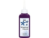 KREUL 42718 - Window Color violet 80 ml, peinture pour fenêtres à base d'eau, avec surface structurée, pour verre, miroirs, carrelages et autres surfaces lisses