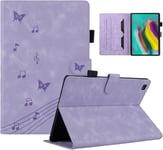 Coque Tablette Samsung Tab S5e Motif Papillon Housse Tablette Galaxy Tab S5e Fonction Support Étui Compatible Avec Samsung Galaxy Tab S5e Sm-T720/T725 Violet