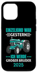 Coque pour iPhone 12/12 Pro Einzelkind War Gestern Ich Werde Großer Bruder 2025 Tracteur