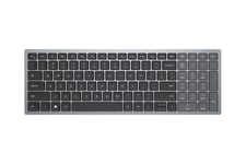 Dell KB740 - tastatur - kompakt, multienhed - QWERTZ - tysk - titan grå Indgangsudstyr