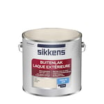 Sikkens - Peinture Laque Extérieure Bois et Fer - Finition tendue, sous-couche intégrée, facile à appliquer - Satin Blanc Sable 2,5 L