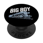 Big Boy 4000 Locomotive à vapeur Locomotive Train Lover Lover PopSockets PopGrip Adhésif