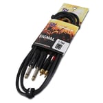 Power Dynamics 176.660 Twin 6.35mm Jack to RCA Phono Cable 1.5m WWA2967