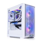 AWD-IT Lancool 215 Snow AMD Ryzen 7 7700X Eight Core RTX 4070 Ti SUPER 16GB Desktop PC for Gaming