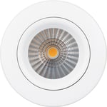 30 stk Sabina 230V 8W 2700K Ra90 525 lumen, IP54 mat hvid rund