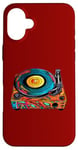 Coque pour iPhone 16 Plus Tourne-disque vintage coloré - Retro Pop Art Vibes