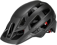 uvex Finale 2.0 - Secure Mountain Bike Helmet for Men & Women - Individual Fit - Upgradeable with an LED Light - Black Matt - 52-57 cm