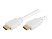 Microconnect - Hdmi-Kabel - Hdmi Hane Till Hdmi Hane - 50 Cm - Vit